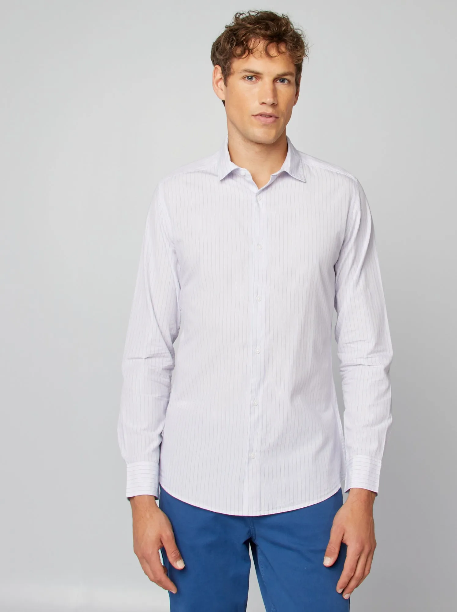 Camicia taglio aderente - slim fit - BEIGE